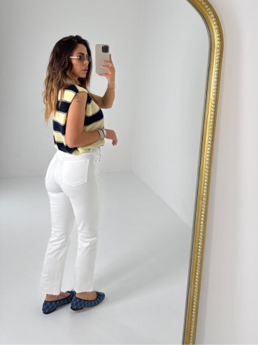 Denim Jade 7/8 bianco