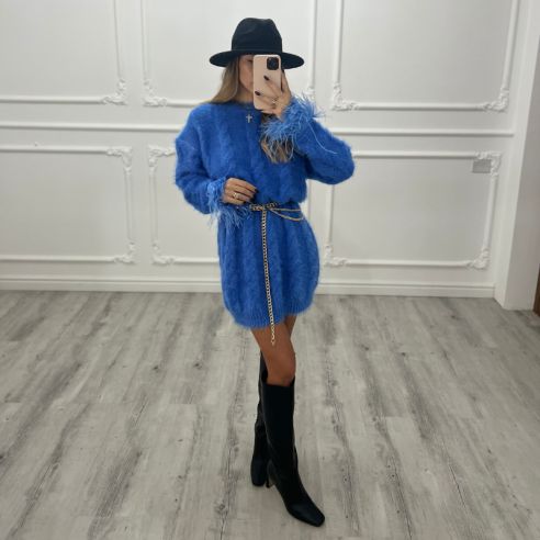 Maxipull Plumetis Blu