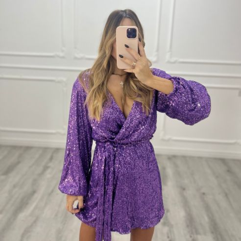Mini Dress Paiettes Viola