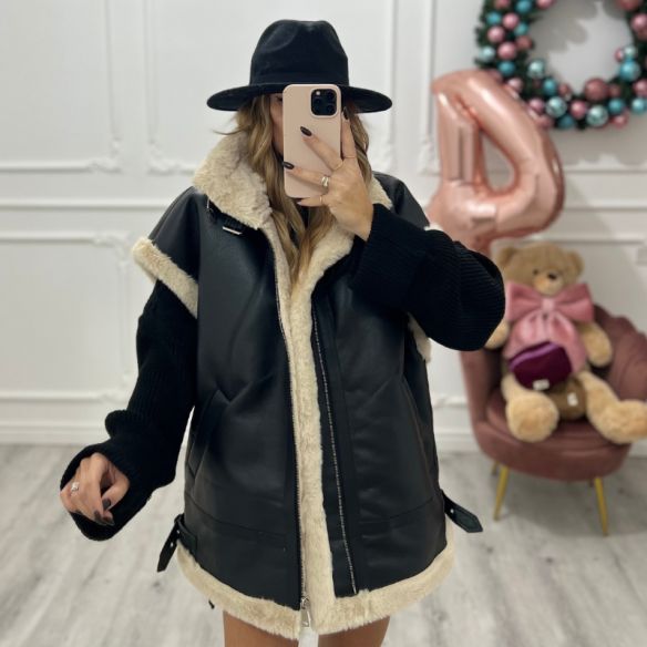 Montone smanicato Black