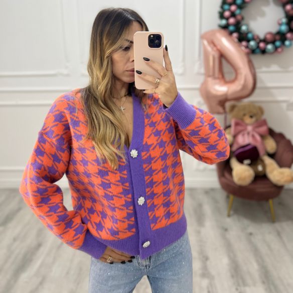 Cardigan Pied de poule