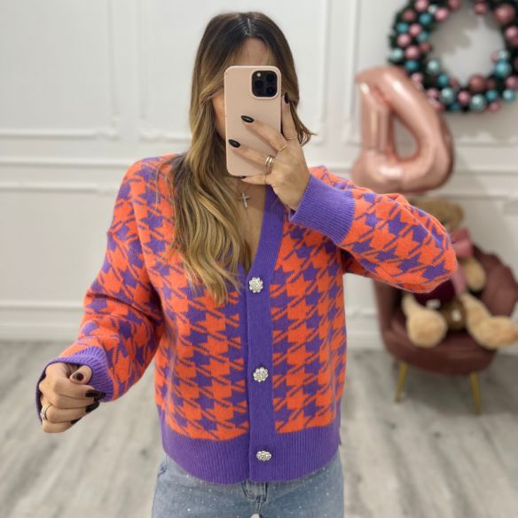 Cardigan Pied de poule