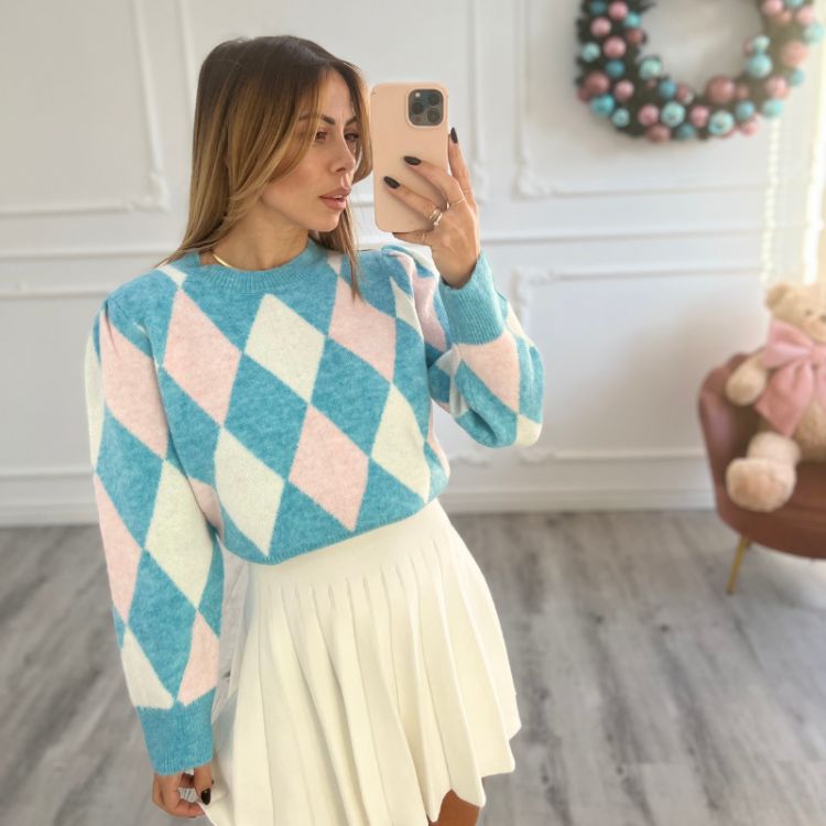 Pull Rombi Cielo