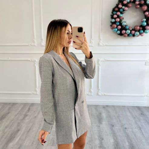 Jumpsuit Strass Grigia