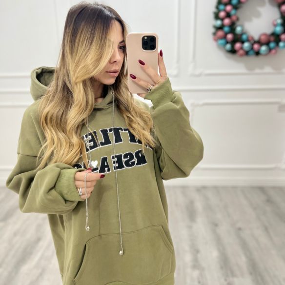Felpa con cappuccio MILITARY