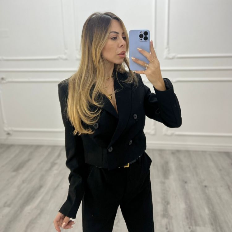 Tailleur Blazere Crop NERO