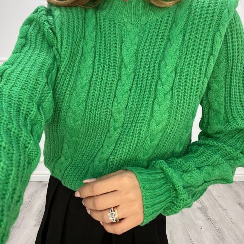 Pull Trecce Verde