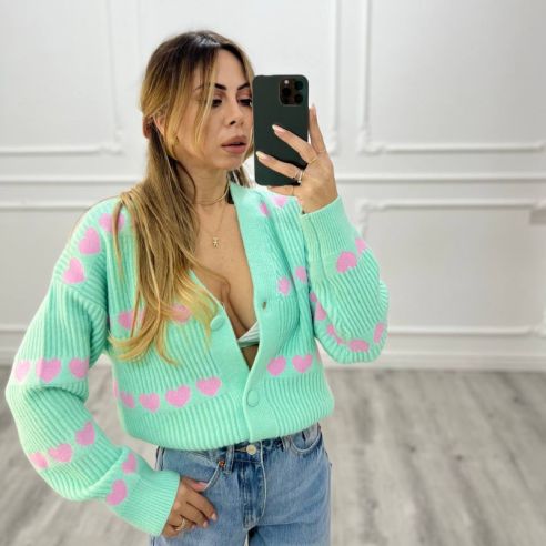 Cardigan Heart VERDE