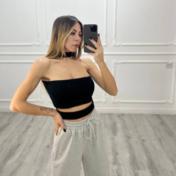 Joggers palazzo GRIGIO