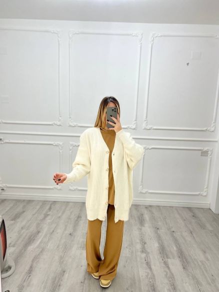 maxi Cardigan Panna