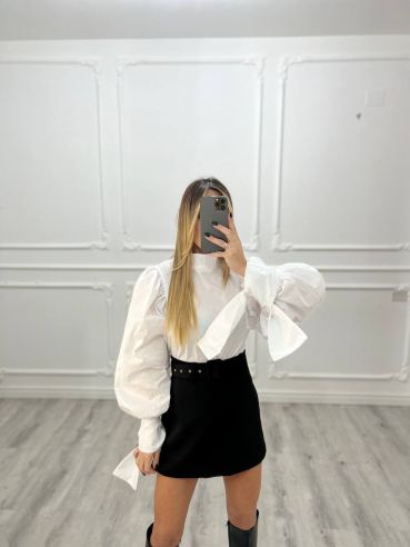 camicia Flake BIANCA