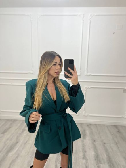 Blazer fusciacca VERDE