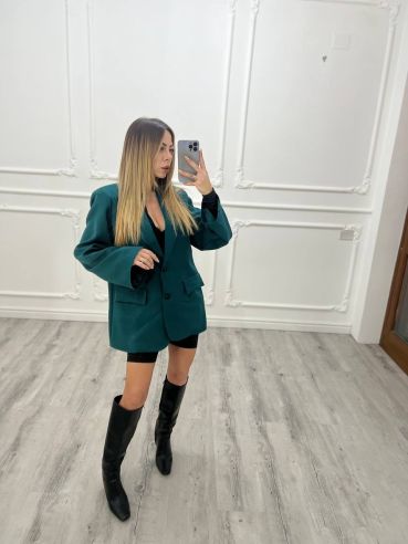 Blazer fusciacca VERDE