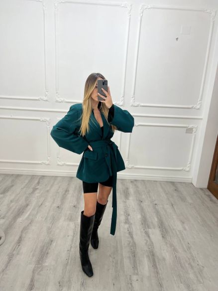 Blazer fusciacca VERDE