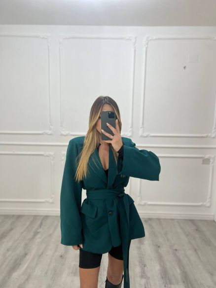 Blazer fusciacca VERDE