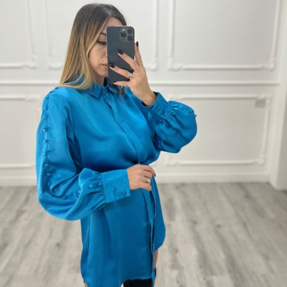 Camicione Rebecca Celeste