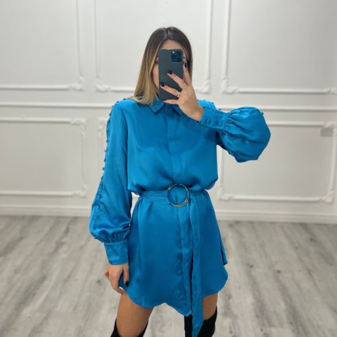 Camicione Rebecca Celeste