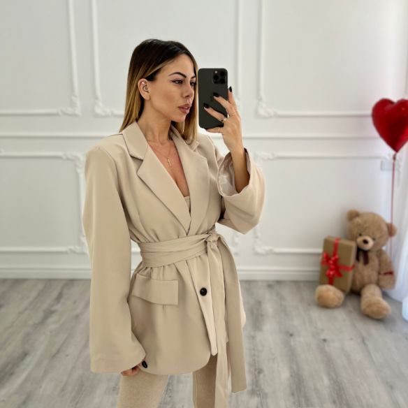 Blazer fusciacca Crema