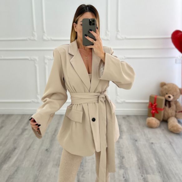 Blazer fusciacca Crema