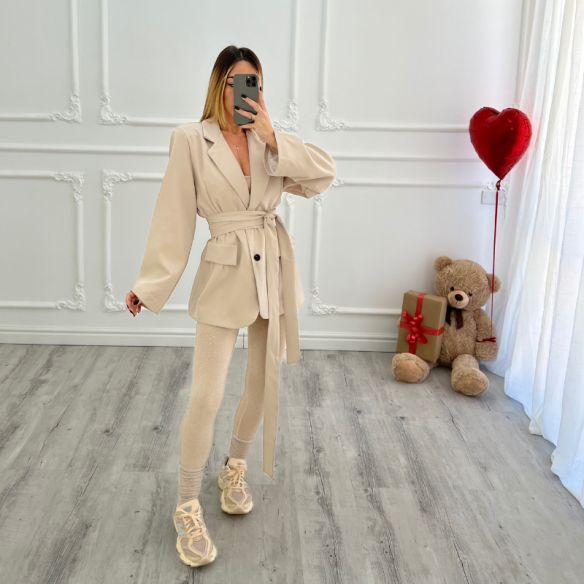 Blazer fusciacca Crema