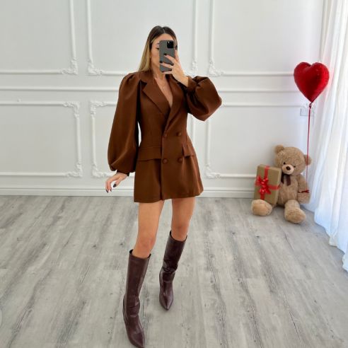 Mini Dress Blazer CHOCO