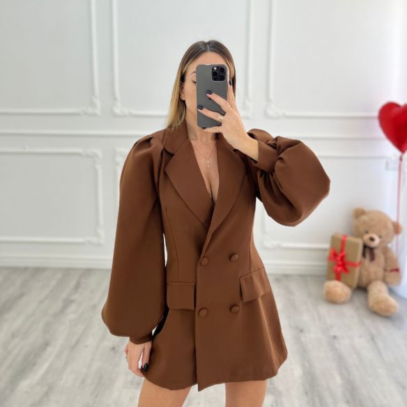 Mini Dress Blazer CHOCO