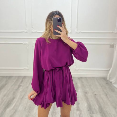 Mini Dress Ruota MAGENTA