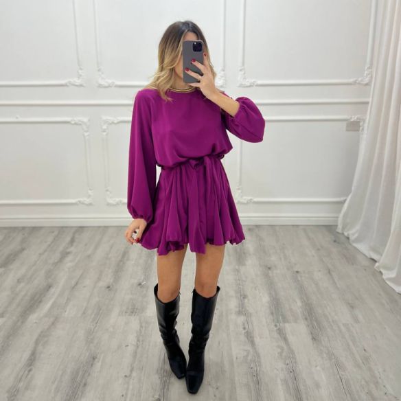 Mini Dress Ruota MAGENTA
