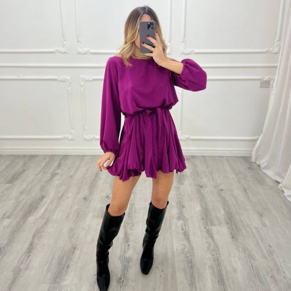 Mini Dress Ruota MAGENTA