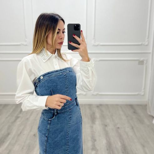 Vestito Jeans Midi