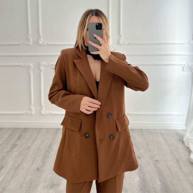 Tailleur Oversize Cacao 2