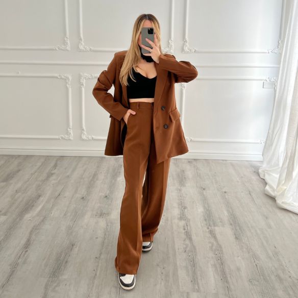 Tailleur Oversize Cacao