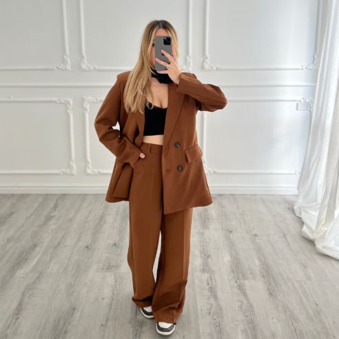 Tailleur Oversize Cacao