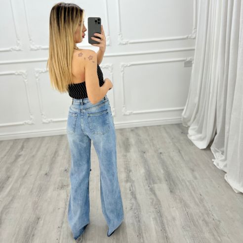 Wide Leg Marmorizzato