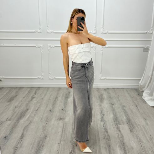 Long Skirt Grey