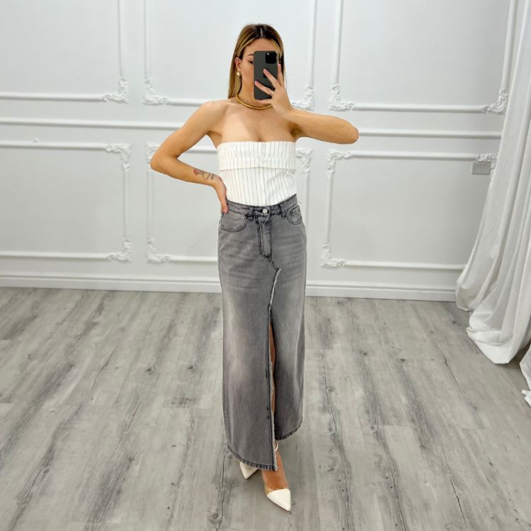 Long Skirt Grey 2