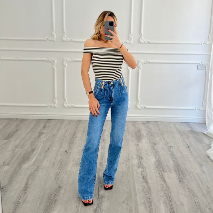 Jeans Gold Botton