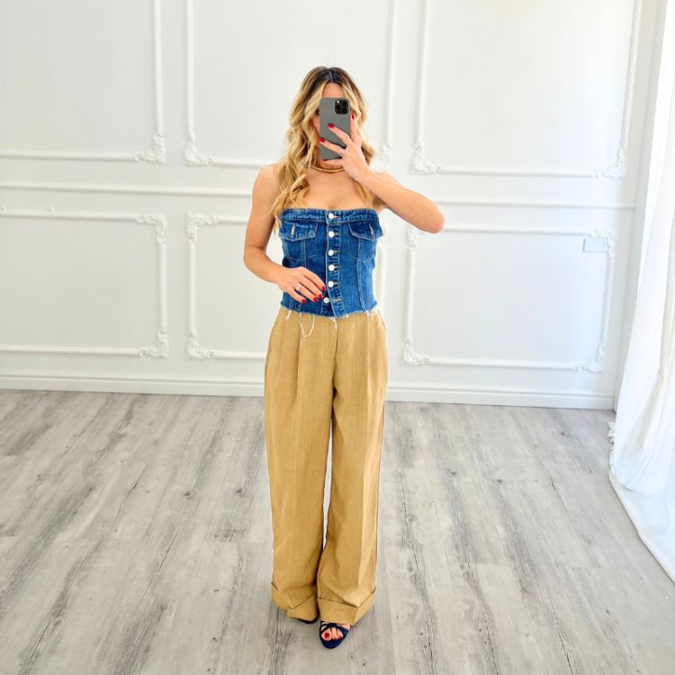 Pantalone Linen SABBIA 2