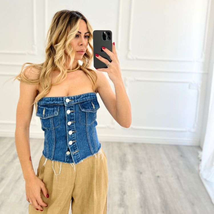 Bustino DENIM SCURO 2