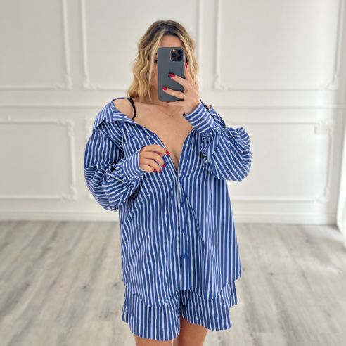 Coord Stripes BLU
