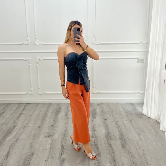 Bustino asimmetrico DENIM