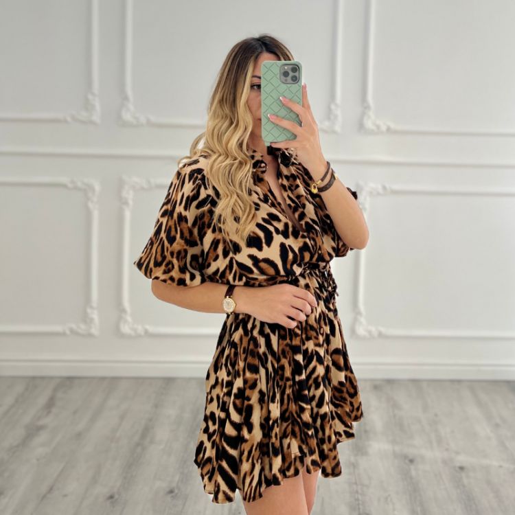 Butterfly dress Leopardato