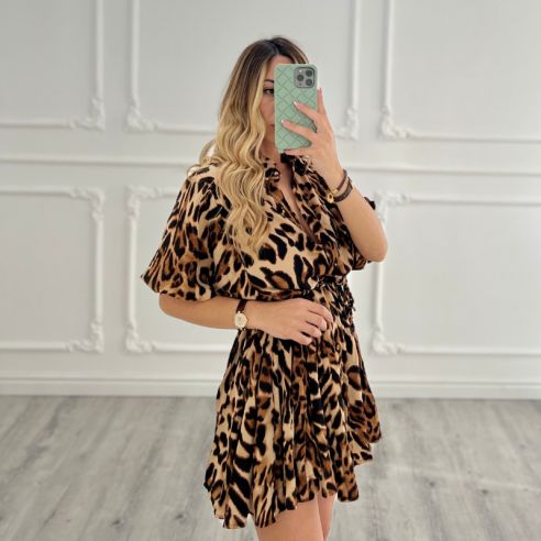 Butterfly dress Leopardato