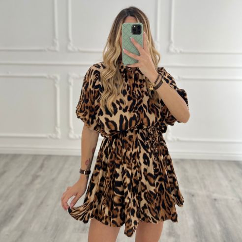 Butterfly dress Leopardato