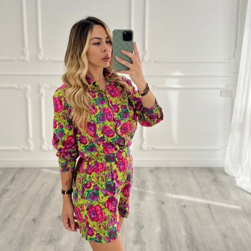 Coordset Flower FUCSIA