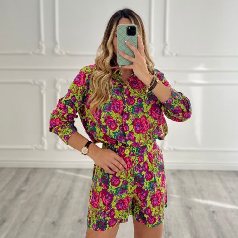 Coordset Flower FUCSIA