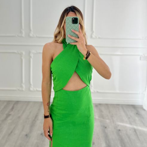 Midi Dress cut-out VERDE