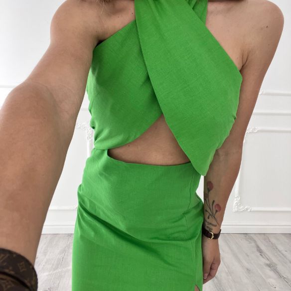 Midi Dress cut-out VERDE