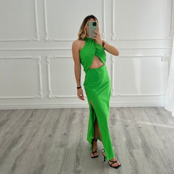 Midi Dress cut-out VERDE