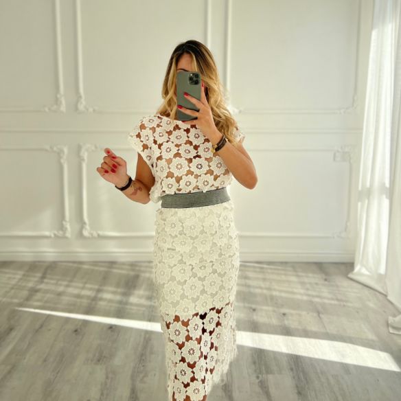 Coordeset Flower BIANCO